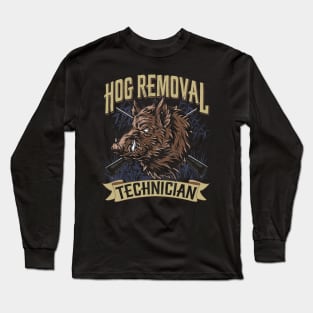 Hog Hunting Pig Boar Long Sleeve T-Shirt